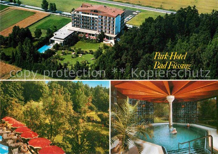 Bad Fuessing Park Hotel Park Hallenbad Fliegeraufnahme