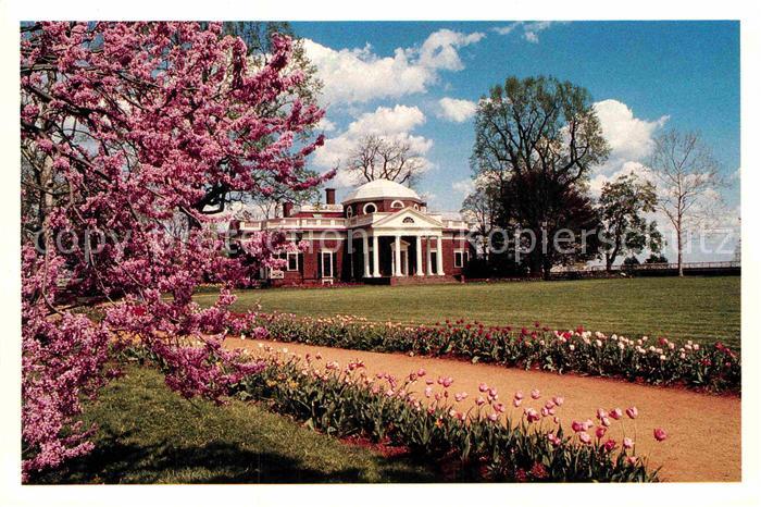 Charlottesville Virginia West Front of Monticello President Jeffersons Home Baum