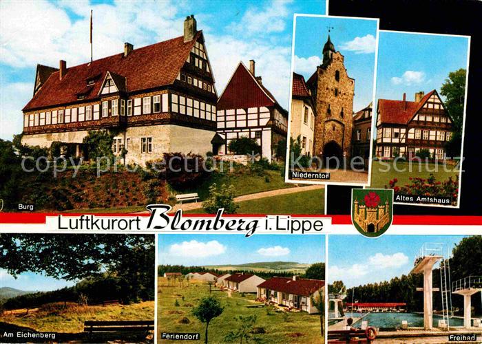 Blomberg Lippe Burg Niederntor Altes Amtshaus Freibad Feriendorf Eichenberg Luft