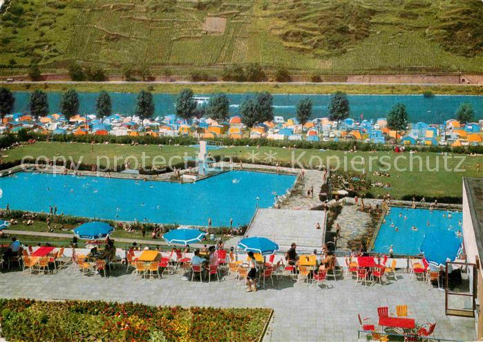 Cochem Mosel Schwimmbad und Campingplatz Cornely Karte Nr 17020