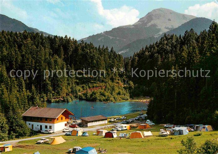 Soell Tirol Camping am Moorsee gegen Hohe Salve Luftkurort am Wilden Kaiser