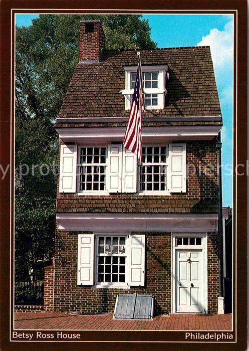 Philadelphia Pennsylvania Betsy Ross House Mrs. Elizabeth Ross who made the 1st