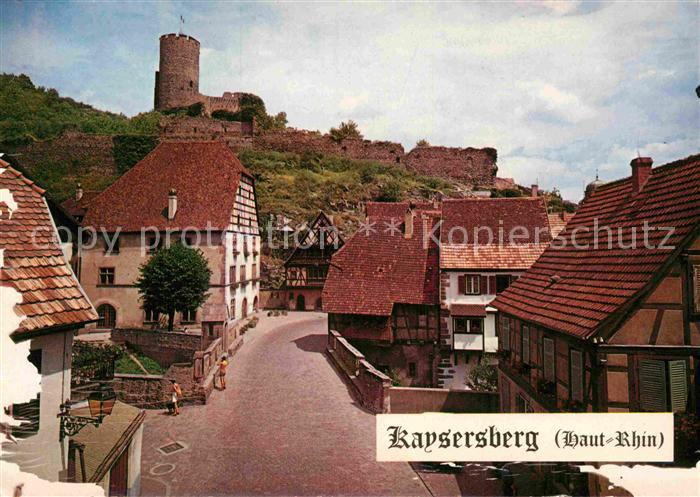 Kaysersberg Haut Rhin Le pont fortifie et le chateau