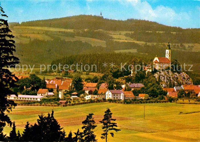 Pleystein Kreuzbergkirche mit Fahrenberg