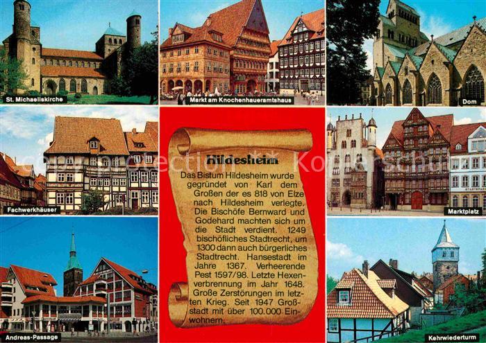 HILDESHEIM  CITY Kirche Markt Knochenhaueramtshaus Dom Marktplatz Kehrwiederturm