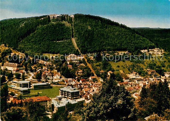 Wildbad Schwarzwald Panorama blick zum Sommerberg