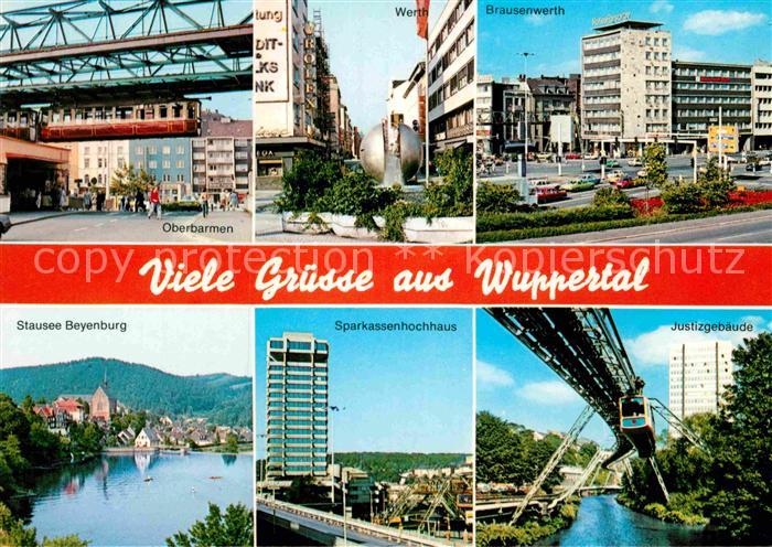 WUPPERTAL NRW Oberbarmen Schwebebahn Werth Brausenwerth Stausee Beyenburg Sparka