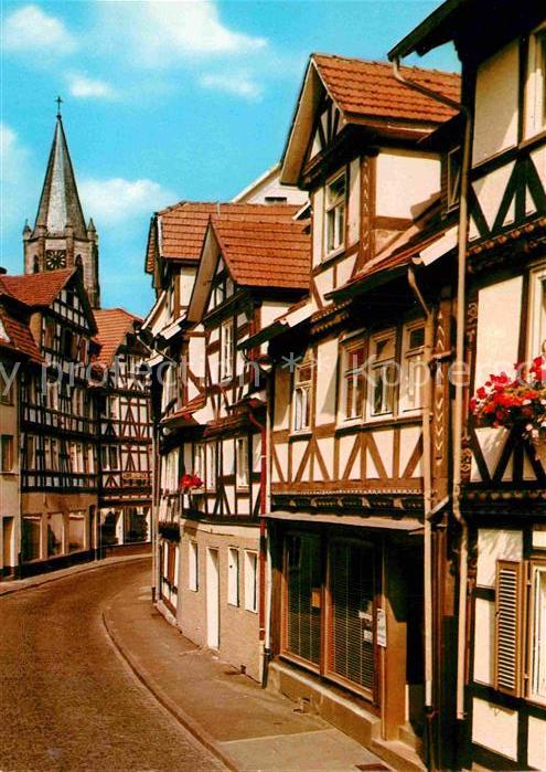 Rotenburg Fulda Brotgasse Fachwerkhaeuser Luftkurort