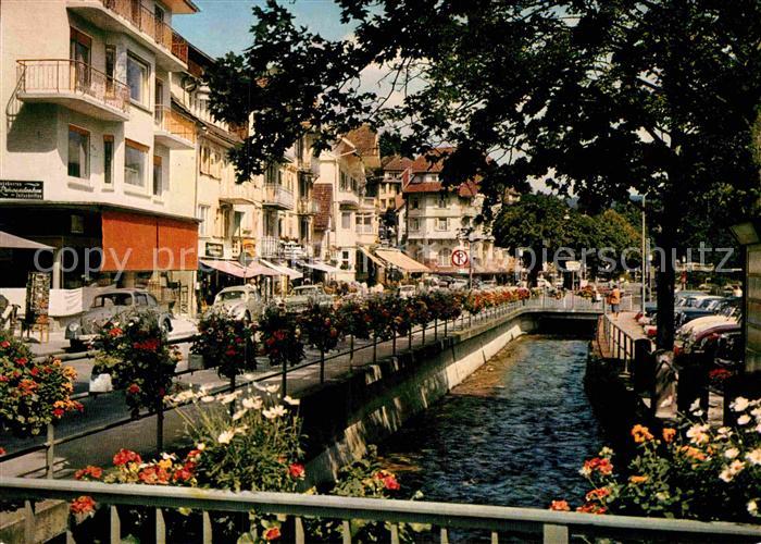 Bad Herrenalb Partie am Bach Innenstadt Thermalkurort im Schwarzwald