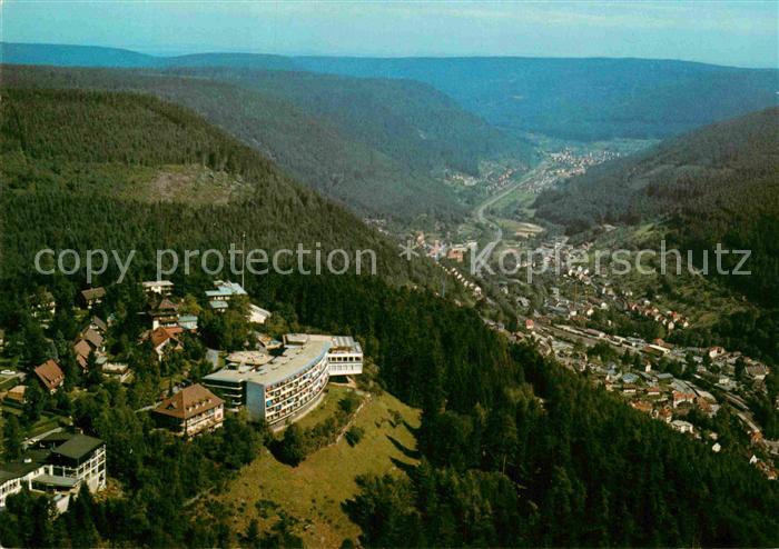 Bad Wildbad Sommerberghotel Kurort im Schwarzwald Fliegeraufnahme