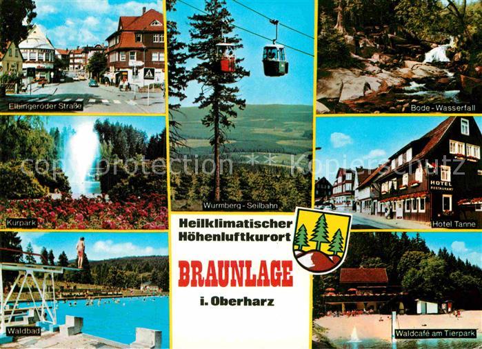 Braunlage Harz Wurmberg Seilbahn Elbingeroeder Strasse Kurpark Waldbad Bode Wass