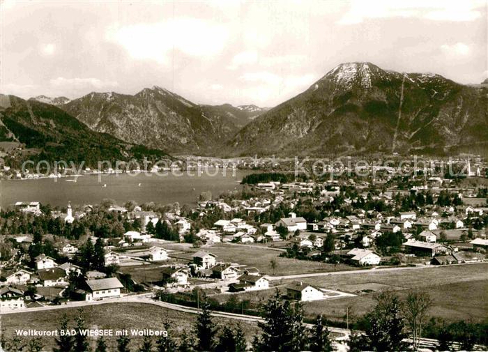 Bad Wiessee Panorama Blick zum Wallberg Mangfallgebirge