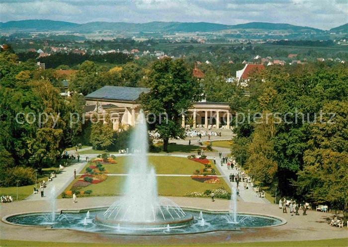 Bad Oeynhausen Kurpark Wasserspiele Wandelhalle Werretal Wiehengebirge