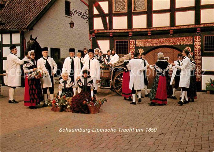 Kalletal Schaumburg Lippische Tracht um 1850 Volkstanz Trachtengruppe Heimatvere