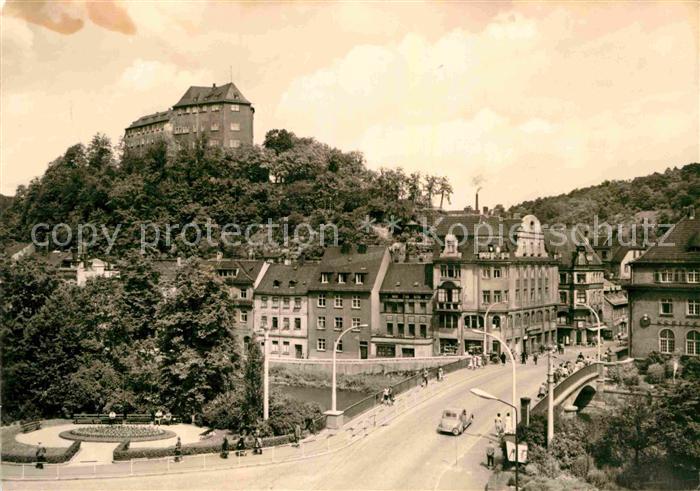 Greiz Thueringen Elsterbruecke Burg