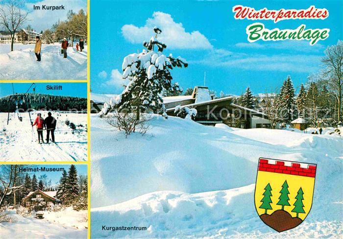 Braunlage Harz Kurpark Skilift Heimatmuseum Kurgastzentrum Winterparadies