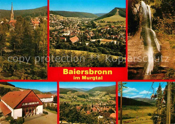 Baiersbronn Schwarzwald Panorama Luftkurort Kirche Wasserfall Sessellift