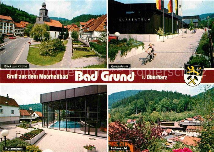 Bad Grund Kirche Kurzentrum Teilansicht Moorheilbad
