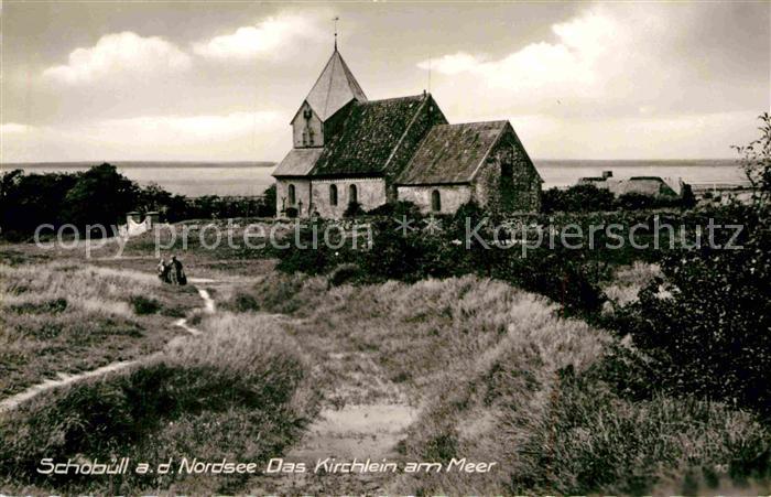 Schobuell Husum Kirchlein am Meer
