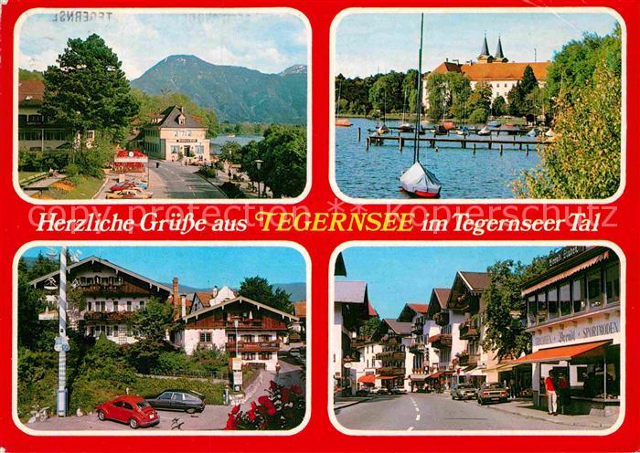 Tegernsee Uferstrasse Hafen Dorfmotive