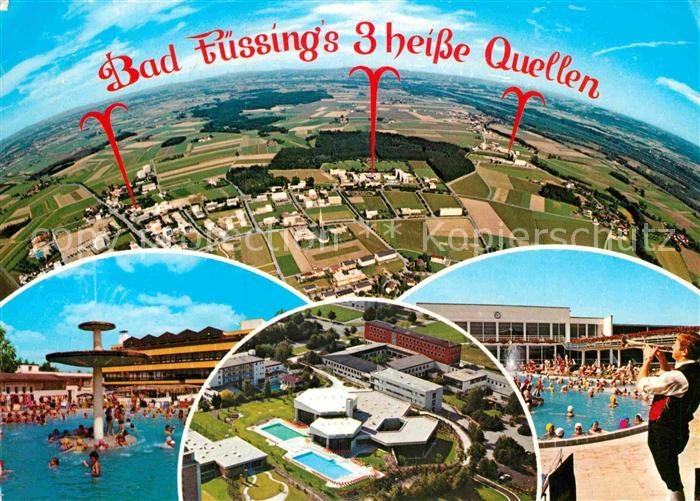 Bad Fuessing Fliegeraufnahme Thermalbad Heisse Quellen