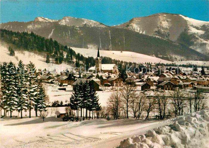 Oberstaufen Oberallgaeu Bayern Panorama