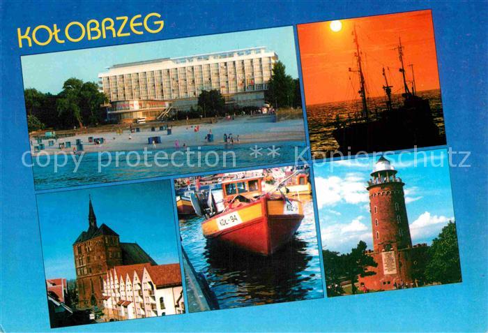 Kolobrzeg Polen Sanatorium Baltyk Latarnia morska Port rybacki Stare Miasto