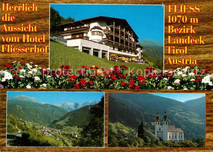 Fliess Hotel Restaurant Fliesserhof Fliegeraufnahme Kirche