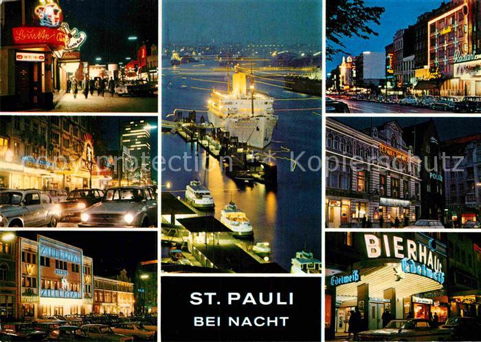 St Pauli bei Nacht Teilansichten