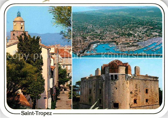Saint Tropez Var Teilansicht Fliegeraufnahme Schloss