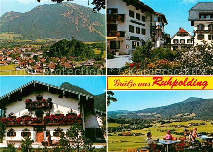 Ruhpolding Bayern Panorama Gasthof Terrasse