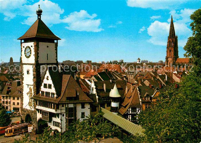 Freiburg Breisgau Schwabentor und Muenster