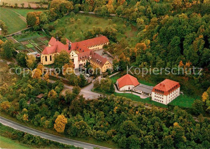 Hammelburg Bayer Musikakademie im Kloster Altstadt Fliegeraufnahme