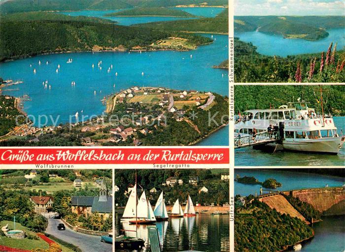 Woffelsbach Wolfsbrunnen Segelregatta Faehre Rurtalsperre