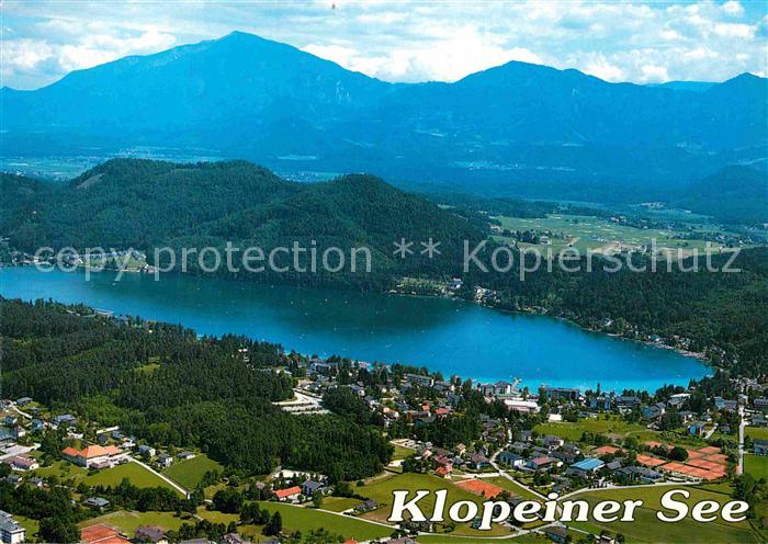 Klopeinersee Fliegeraufnahme mit Golfplatz