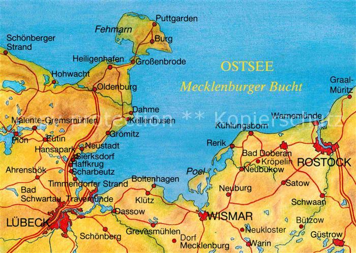 Mecklenburg Mecklenburger Bucht Gebietskarte