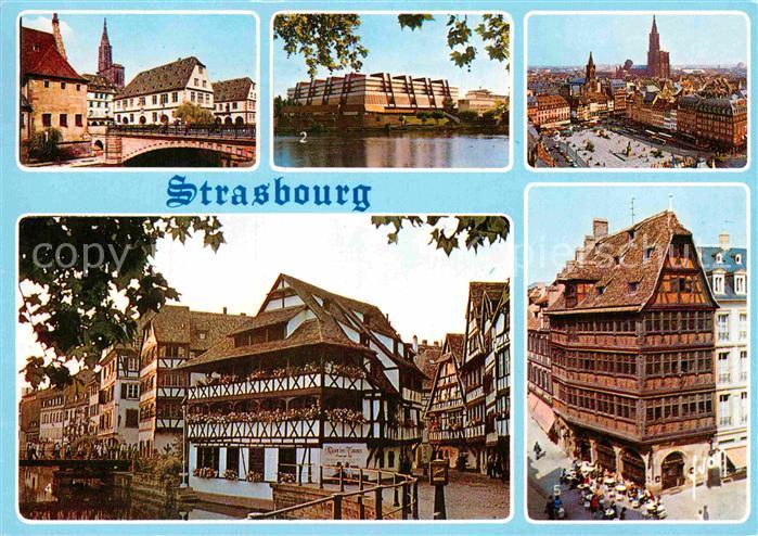 Strasbourg Alsace Pont du Corbeau Palais de Europe Place Kleber La Petite France