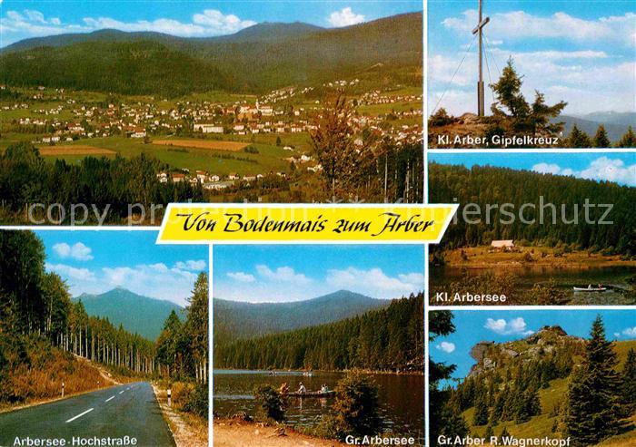 Bodenmais Panorama Kl Arber Gipfelkreuz Kl Arbersee Hochstrasse Gr Arbersee Rich