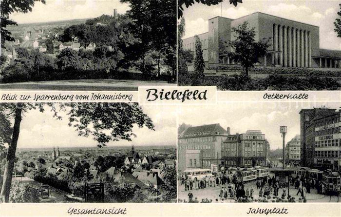 BIELEFELD  CITY Sparrenburg vom Johannisberg Oetkerhalle Jahnplatz