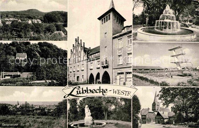 Luebbecke Westfalen Reineberg Bierbrunnen Freibad Feuerrenne