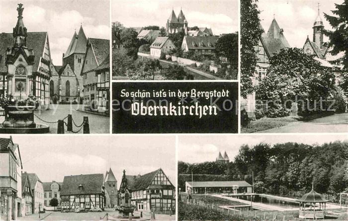 Obernkirchen Bergstadt Fachwerk Freibad