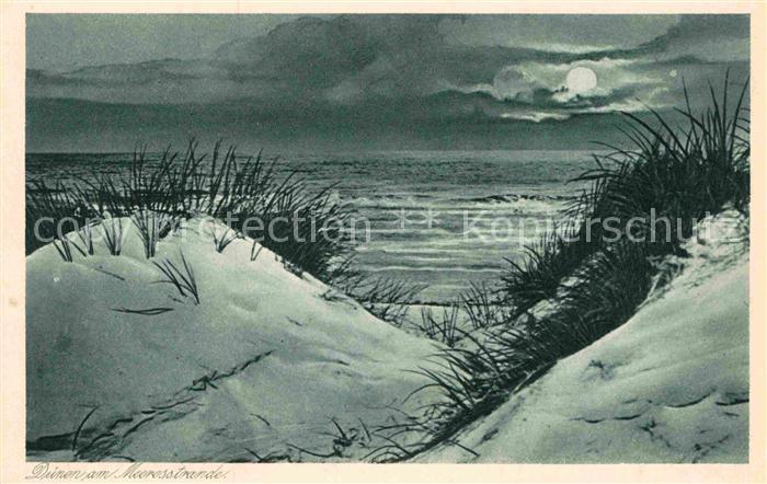 BORKUM Nordseebad Niedersachsen Duenen und Strand