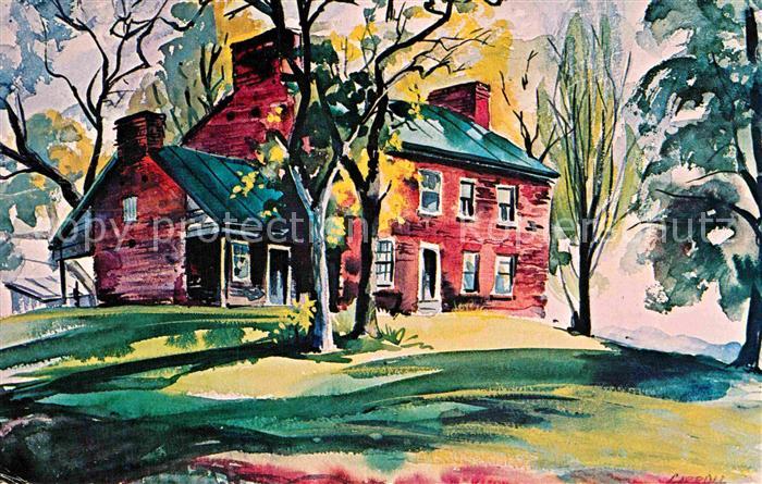 Springfield Illinois Clayville Stagecoach Stop Kuenstlerkarte