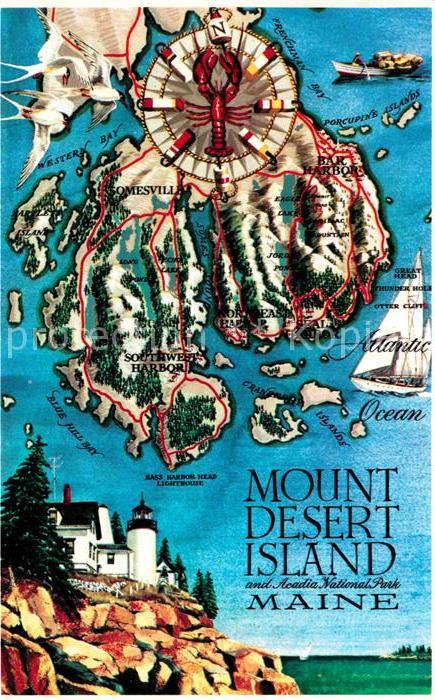 Maine Moun Desert Island