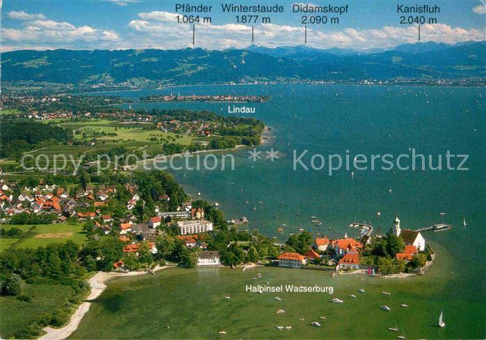 Wasserburg Bodensee Fliegeraufnahme