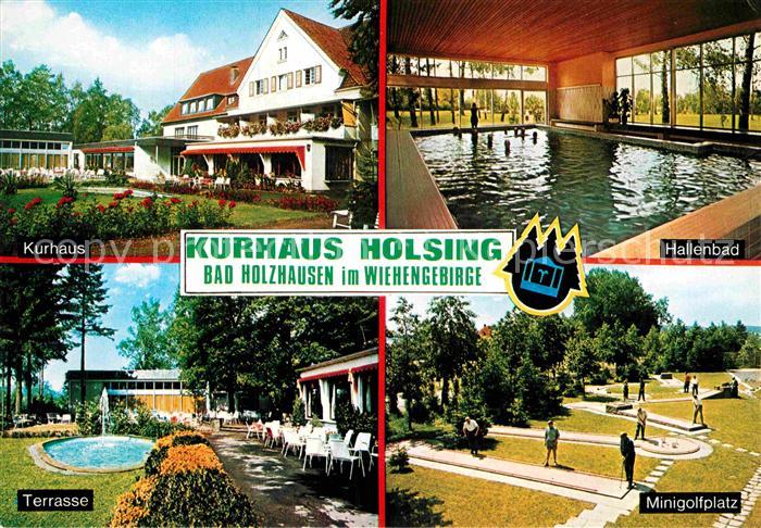 Bad Holzhausen Luebbecke Kurhaus Holsing Minigolf Hallenbad Terrasse
