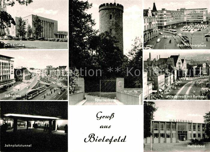 BIELEFELD  CITY Sparrenburg Bahnhofsvorplatz Niederwall Hallenbad Jahnplatz Oetk