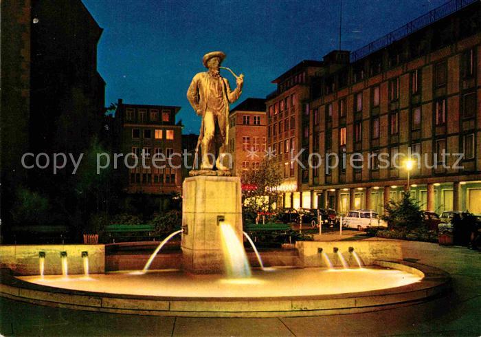BIELEFELD  CITY Leineweber-Brunnen
