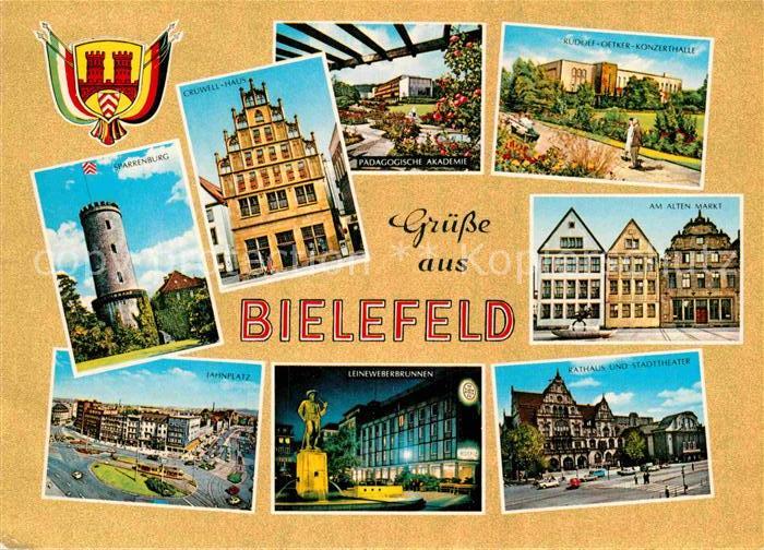 BIELEFELD  CITY Oetker-Konzerthalle Cruwell-Haus Sparrenburg Lahnplatz Leinewebe