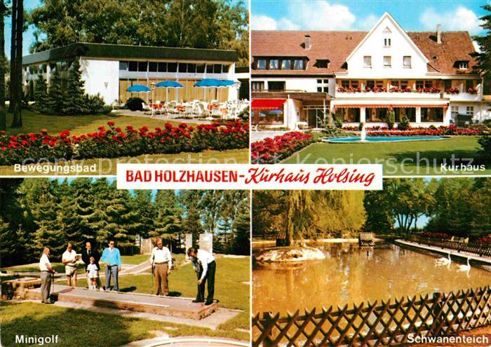 Bad Holzhausen Luebbecke Kurhaus Bewegungsbad Minigolf Schwanenteich